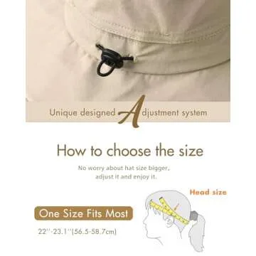 Sun Hats for Women Gardening Hat Wide Brim Ponytail Beach Sun Protection Breathable Cotton Summer Hat with Fold-Up Brim