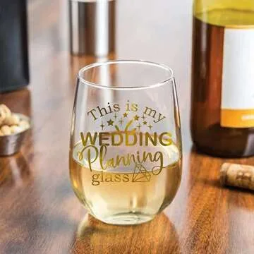 Stemless Wine Glasses for Wedding Planning Celebrations