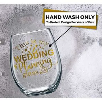 Stemless Wine Glasses for Wedding Planning Celebrations