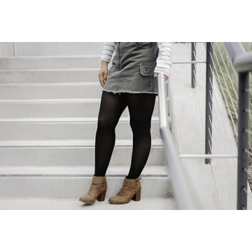 Super Opaque Control-Top Tights for Women - Large