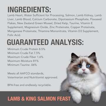 Feline Natural Lamb & King Salmon Wet Cat Food 6 Oz