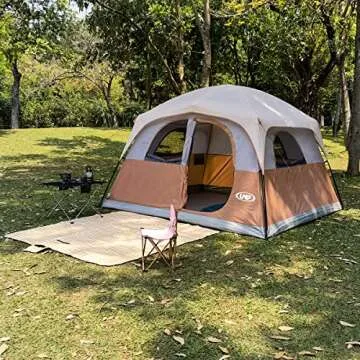 UNP 6 Person Waterproof Camping Tent - Easy Setup & Durable