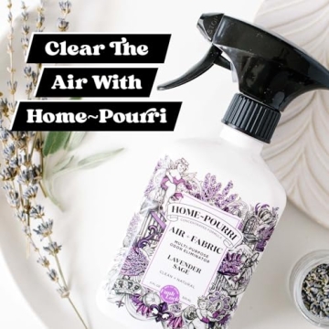 Home-Pourri Lavender Sage Odor Freshener Spray - Fast Acting