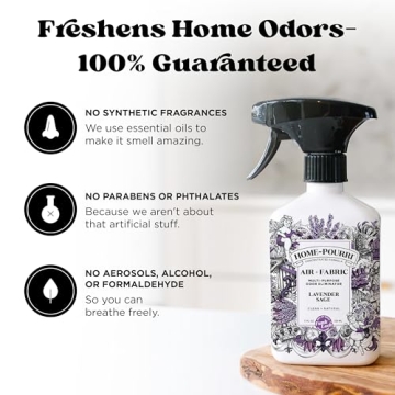 Home-Pourri Lavender Sage Odor Freshener Spray - Fast Acting