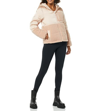 Stylish Sherpa Puffer Jacket for Women - Cozy & Versatile