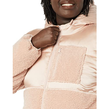 Stylish Sherpa Puffer Jacket for Women - Cozy & Versatile