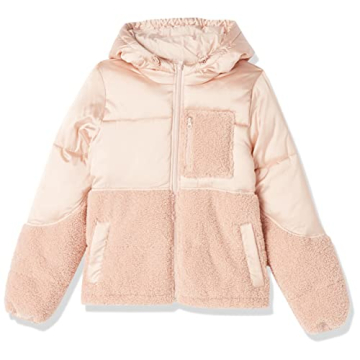 Stylish Sherpa Puffer Jacket for Women - Cozy & Versatile