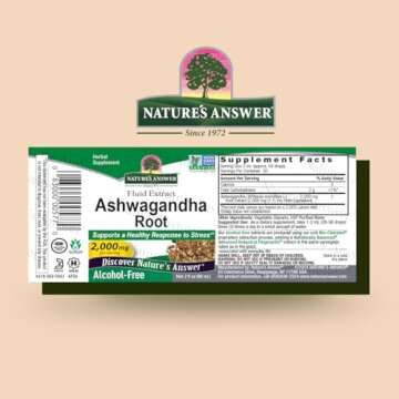 Nature's Answer Ashwagandha Root | Herbal Supplement for Energy & Stress Relief