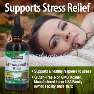 Nature's Answer Ashwagandha Root Herbal Supplement for Stress