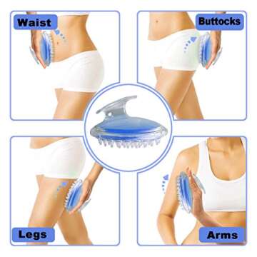 TailaiMei Anti Cellulite Massager Brush, Body Shower Scrubber for Cellulite Remover - Improve Circul...