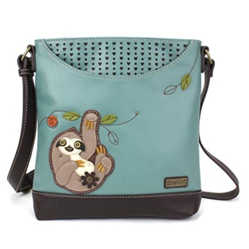 Discover the CHALA Sweet Messenger Mid Size Shoulder Purse with Adjustable Strap - Adorable Sloth De...