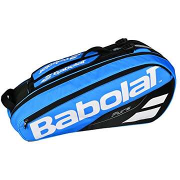 Babolat 2018 Best Quality Pure 6 Racquet Tennis Bag (Blue / Black)
