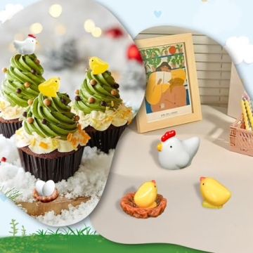 Enchanting Hiawbon Miniature Chicken Coop Set for Fairy Gardens