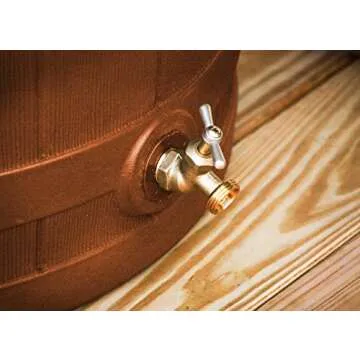 Rain Wizard 50 Gallon Eco-Friendly Rain Barrel for Gardens