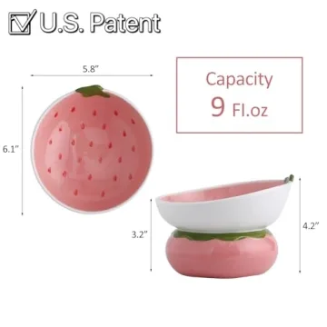 Cute Slanted Cat Bowl for Better Digestion - Yeexoxow