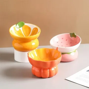 Cute Slanted Cat Bowl for Better Digestion - Yeexoxow