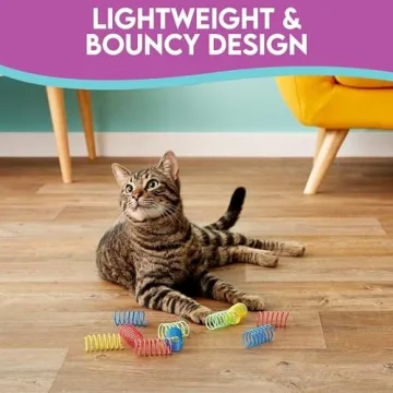 SPOT Ethical Colorful Springs Cat Toy - Engaging Playtime for Cats