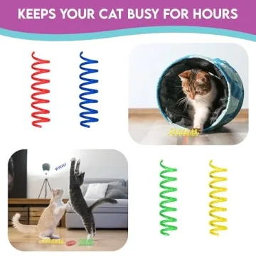 SPOT Ethical Colorful Springs Cat Toy - Engaging Playtime for Cats