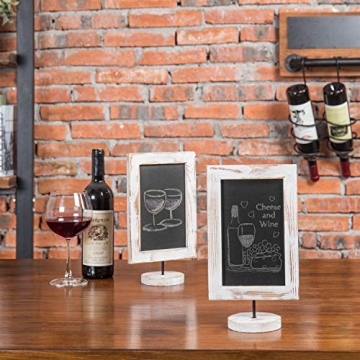 MyGift Rustic Chalkboard Sign Set | Versatile Decor Solution