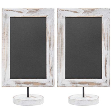 MyGift Rustic Chalkboard Sign Set | Versatile Decor Solution