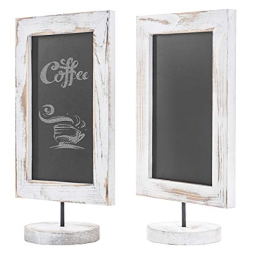 MyGift Rustic Chalkboard Sign Set | Versatile Decor Solution