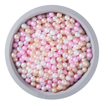 Dintdige Soft Plastic Ball Pit Balls, Plastic Toy Balls for Kids, Ideal Gift for Baby Toddler Birthday Christmas, Ball Pit Play Tent, Baby Kiddie Pool Water Toys, Party Decoration (pj-2)