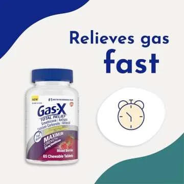 Gas-X Total Relief Chewable Tablets - Fast Gas Relief with Flavor