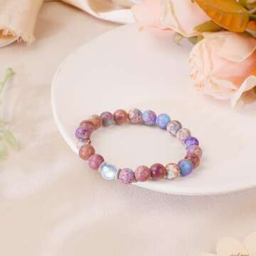 Unique Sereney 60th Birthday Natural Stone Bracelet