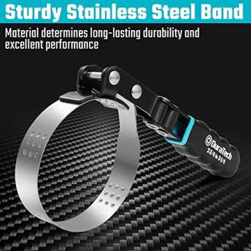 DURATECH Swivel Oil Filter Wrench - Perfect for Mechanics