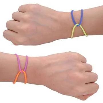 Senkary 120 Pieces Colorful Silicone Jelly Bracelets Nonluminous Stretchy 80s Bracelets Bands Hair Ties for Party Favors, Adults, Women (10 Colors)