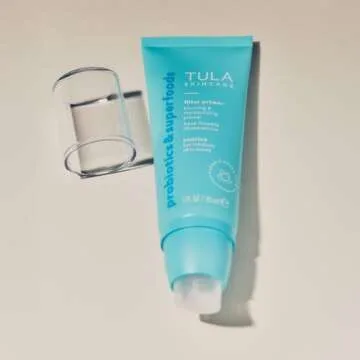 TULA Skin Care Face Filter Blurring and Moisturizing Primer - Supersize Magic Hour, Evens the Appearance of Skin Tone & Redness, Hydrates & Improves Makeup Wear, 2.02fl oz
