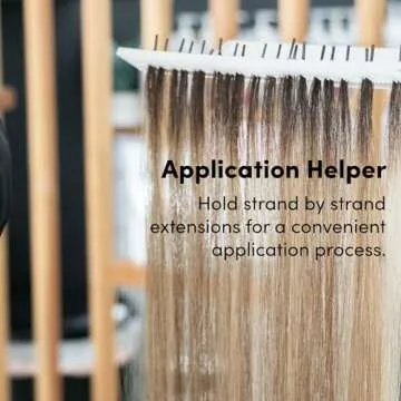 The Hair Shop EZ Stand | Portable Sturdy Rack Holder to Hold, Display, and Store Bundles and Strand by Strand for Human and Synthetic Hair Extensions at the Salon or Home