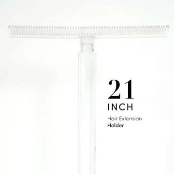 The Hair Shop EZ Stand | Portable Sturdy Rack Holder to Hold, Display, and Store Bundles and Strand by Strand for Human and Synthetic Hair Extensions at the Salon or Home
