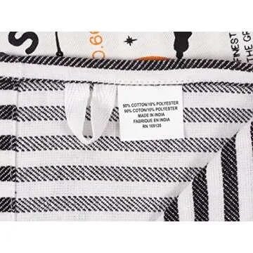 KAF Home Pantry Appliqué Halloween Dish Towel Set of 4, 18 x 28-inch (Witch's Brew)