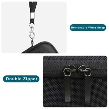 Canboc Carrying Case for Sony ZV-1/ ZV-1F/ ZV-1 II Digital Camera for Content Creators, Sony ZV1 Vlogging Camera Bag, Zipper Mesh Pocket fits USB Cable, Batteries, Black