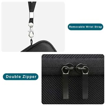 Canboc Carrying Case for Sony ZV-1/ ZV-1F/ ZV-1 II Digital Camera for Content Creators, Sony ZV1 Vlogging Camera Bag, Zipper Mesh Pocket fits USB Cable, Batteries, Black