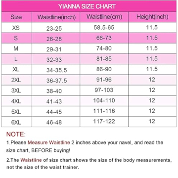 YIANNA Latex Waist Trainer for Women Tummy Control