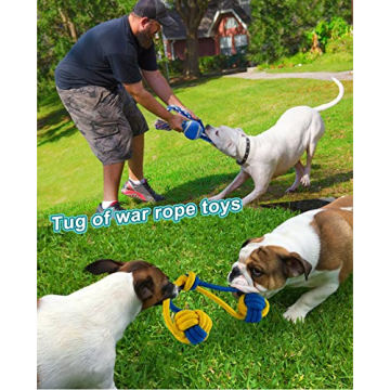 Heibizi Durable Dog Toys Pack for Large Breeds