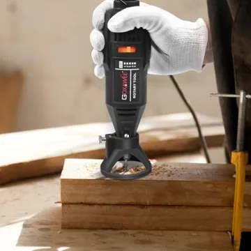 GOXAWEE Rotary Tool Kit - 140pcs with Flex Shaft & Speed Control