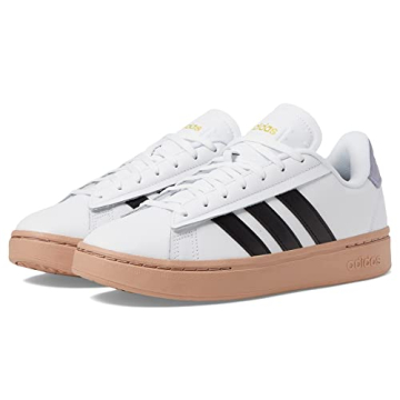 adidas Originals Grand Court Alpha White/Core Black/Silver Violet 9.5 B (M)