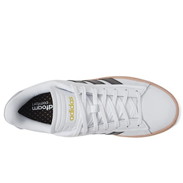 adidas Originals Grand Court Alpha White/Core Black/Silver Violet 9.5 B (M)