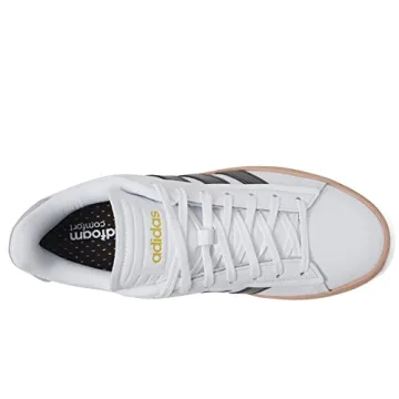 adidas Originals Grand Court Alpha White/Core Black/Silver Violet 9.5 B (M)