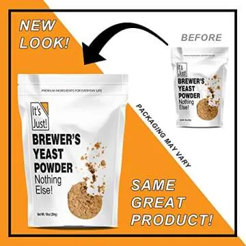 It's Just - Brewers Yeast Powder, Supports Lactation, Keto Baking, Sourdough Bread, Boost Mother's Milk, Make Lactation Cookies, 10oz