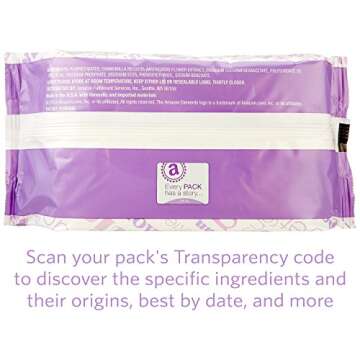 Amazon Elements Baby Wipes Sensitive Unscented Flip-Top Packs