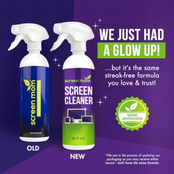 Screen Mom Screen Cleaner Spray and Cloth for All Screens