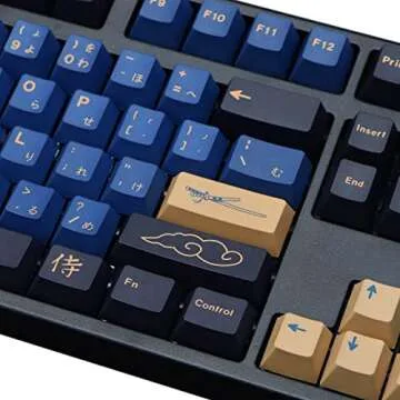 MOLGRIA Blue Samurai Keycaps for Gaming Keyboards