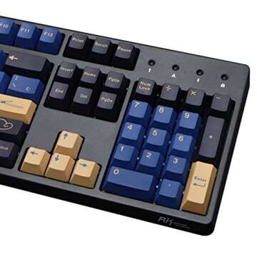 MOLGRIA Blue Samurai Keycaps for Gaming Keyboards