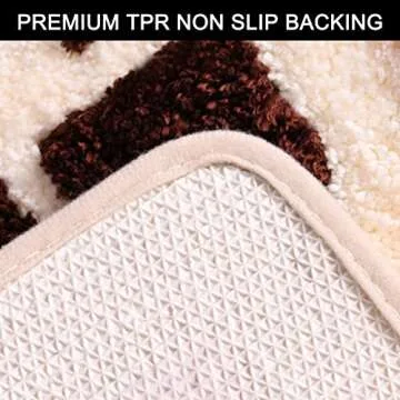 Get Naked Bath Mat, Non Slip Absorbent Rainbow Letters Funny Bathroom Mat, Machine Washable Quickly Dry Cute Bathroom Rug, Soft Bathroom Decor Comfortable Floor Carpet for Bedroom, Shower, Tub