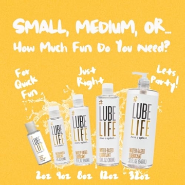 Lube Life Water-Based Personal Lubricant - Non-Staining & Premium