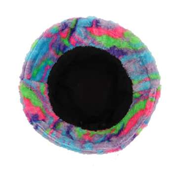 Fuzzy Dyed Bucket Hat for Women Furry Fur Bucket Hat Winter Warm Plush Fisherman Fluffy Sherpa Bucket Hat